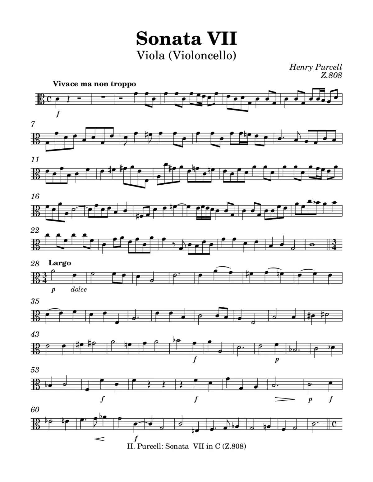 Sonata No.7 in C major - Page 1