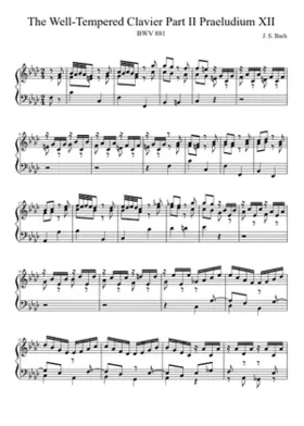 Prelude and Fugue in F minor BWV 881