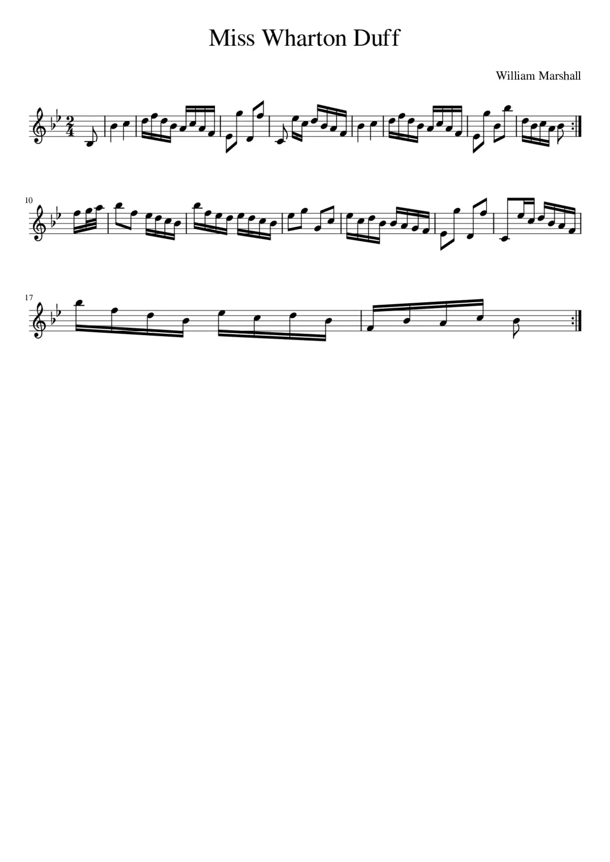 Miss Wharton Duff - Page 1