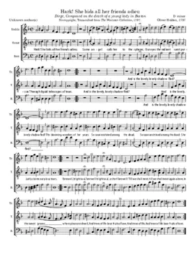 Hark! She bids all her friends adieu