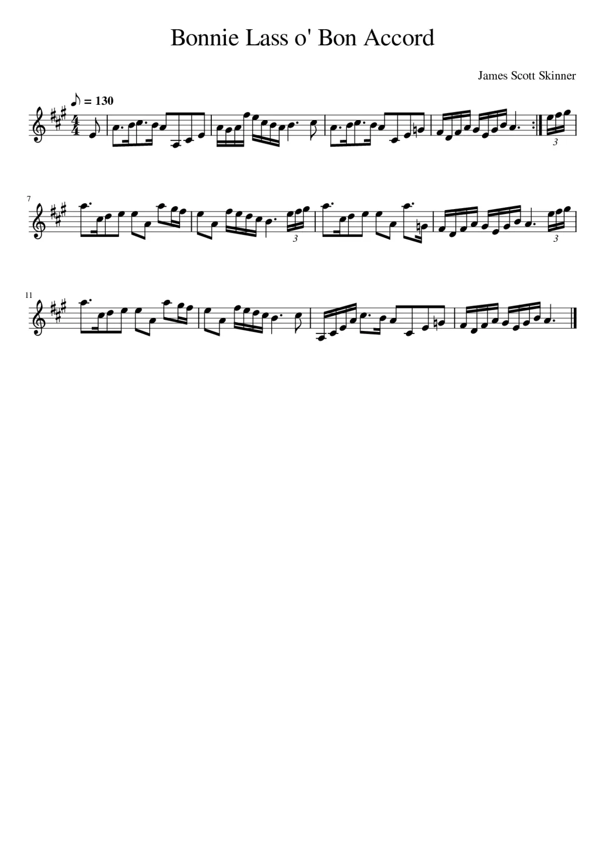 Bonnie Lass o' Bon Accord - Page 1