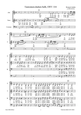 Teutoniam dudum belli, SWV 338