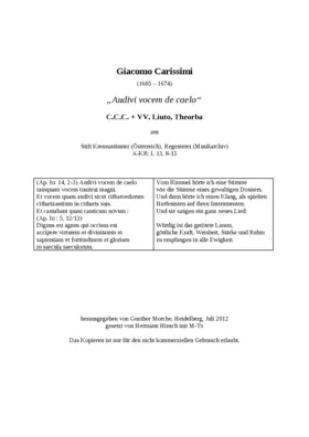 Audivi vocem de caelo