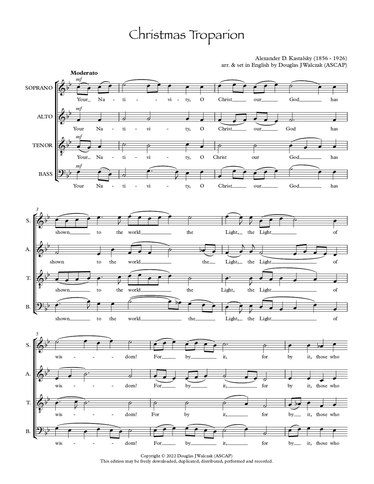 Christmas Troparion - Page 1