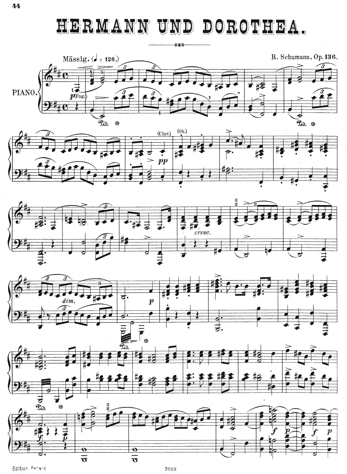 Hermann und Dorothea - Page 1