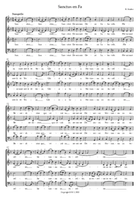 Sanctus en fa