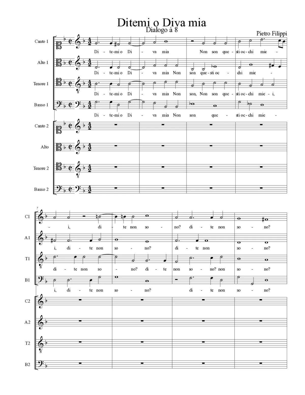 Ditemi o Diva mia - Page 1