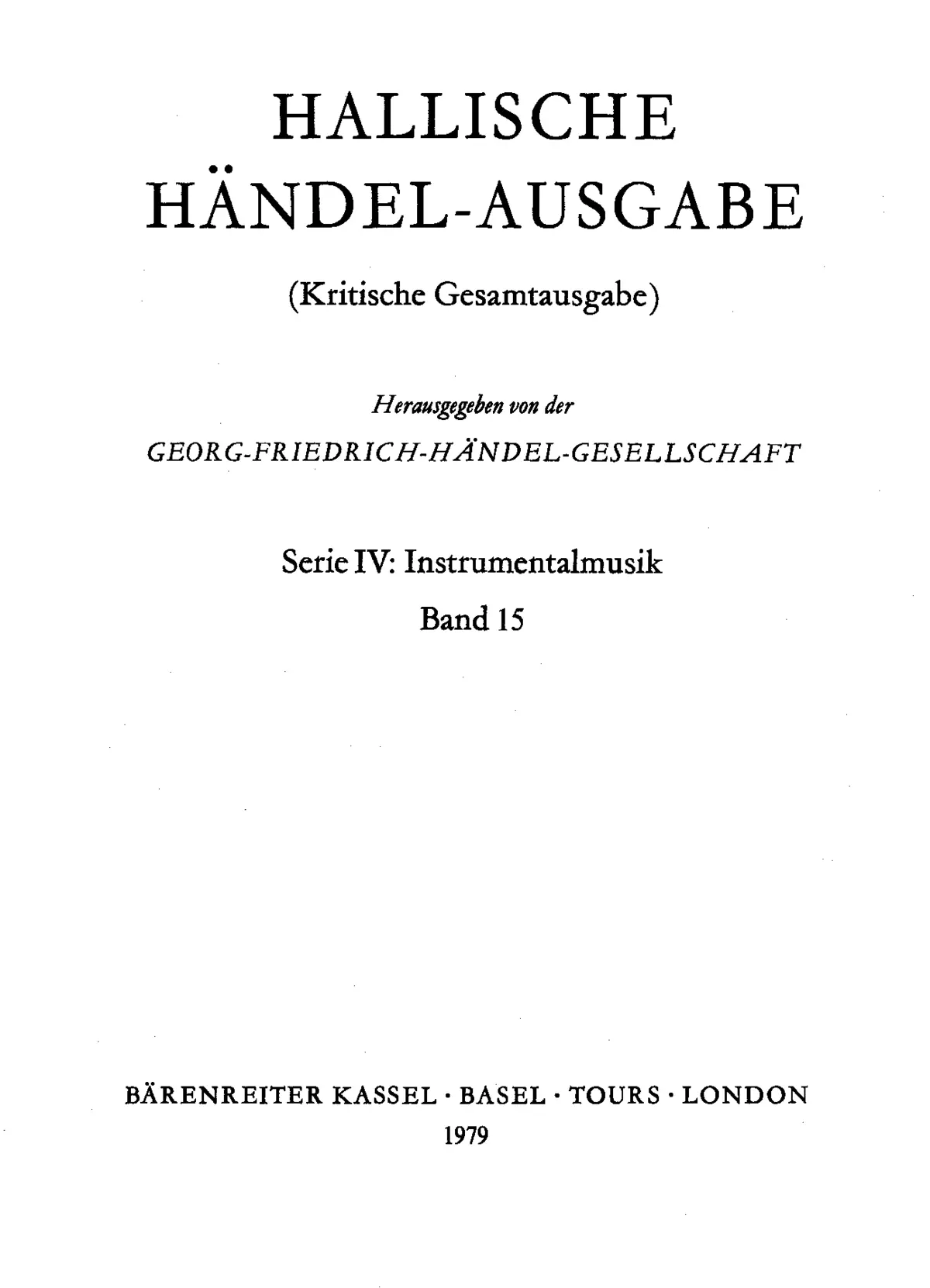 Overture in B flat major - Page 1