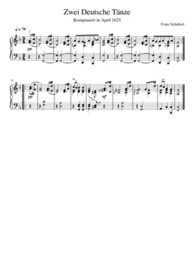 D. 841 Zwei Deutsche Tänze