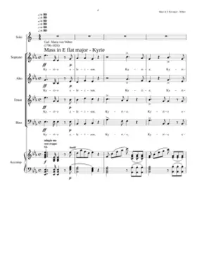 Mass in E flat major