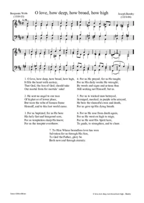 O love, how deep, how broad, how high