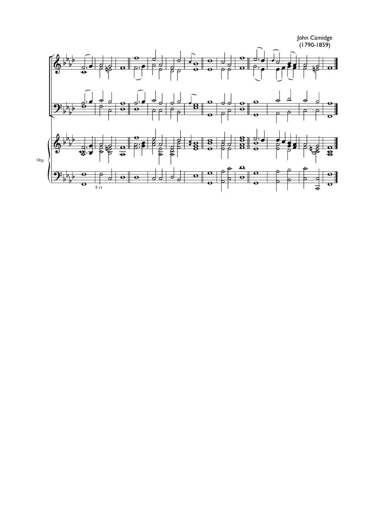 Double chant in F minor - Page 1