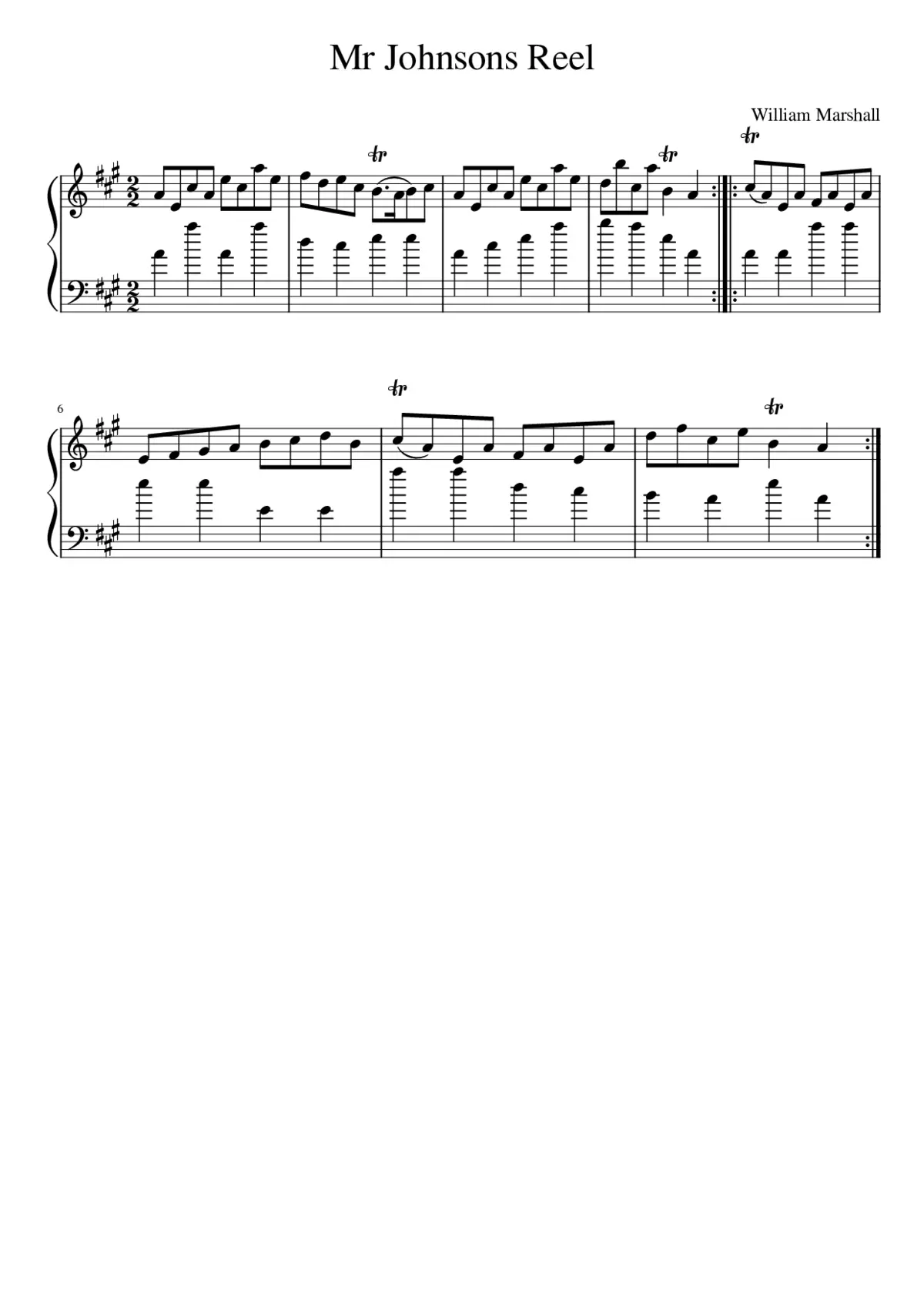 Mr Johnsons Reel - Page 1