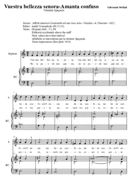 Vuestra bellezza senora - Amanta confuso