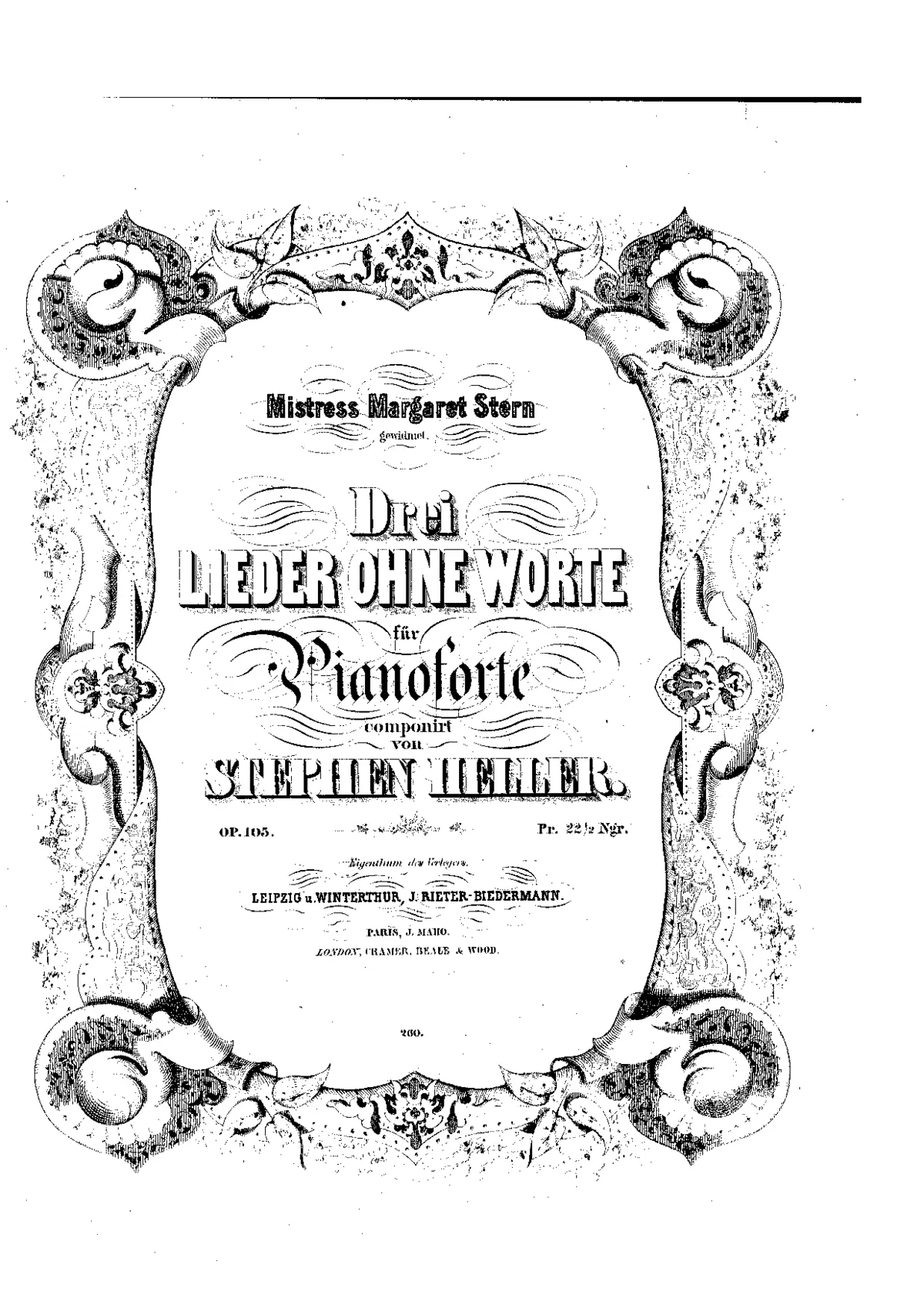 3 Lieder ohne Worte - Page 1