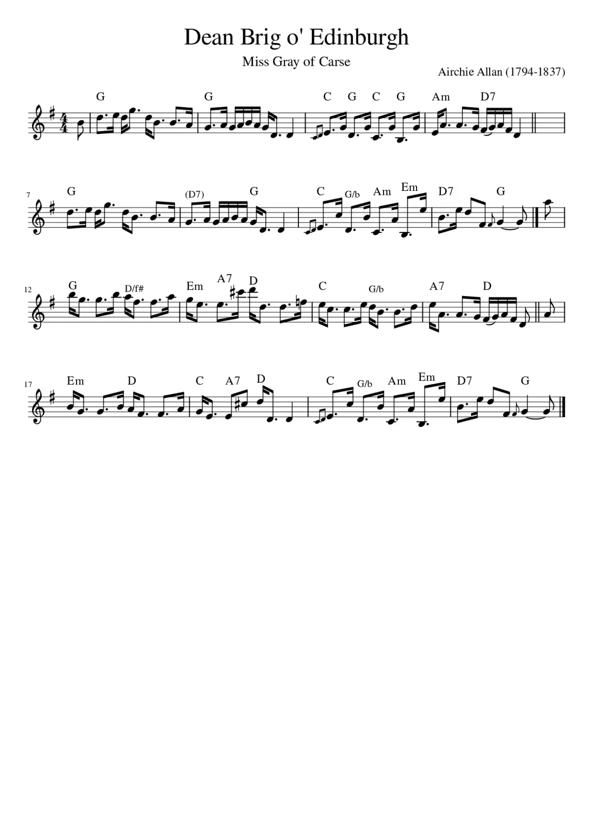 Dean Brig o' Edinburgh - Page 1