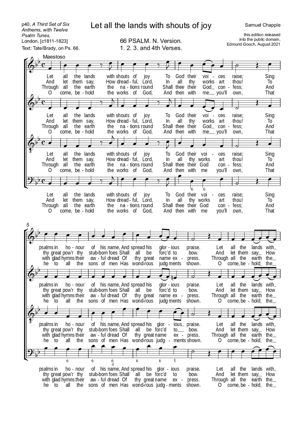 Let all the lands with shouts of joy - Page 1