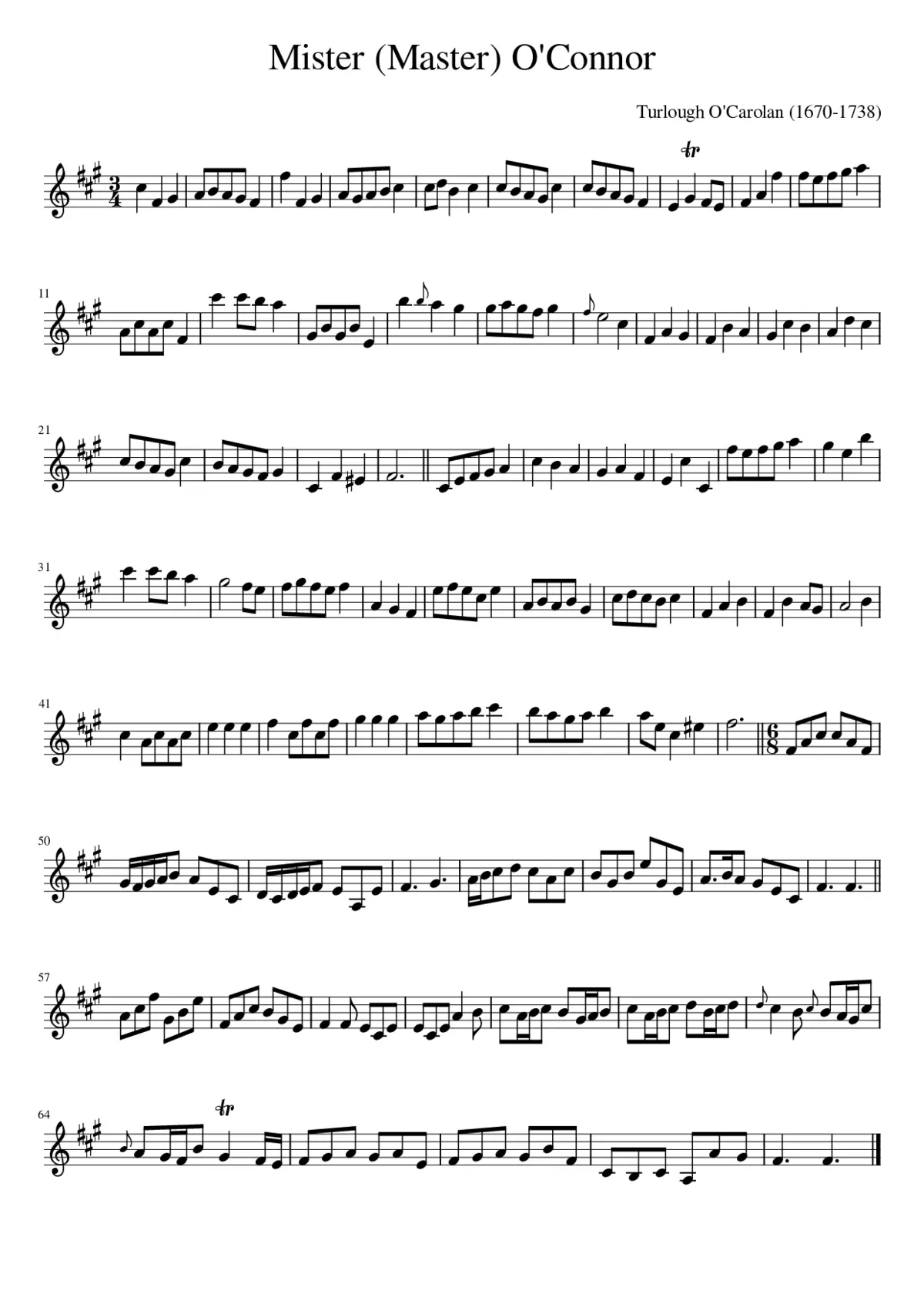 Mister (Master) O'Connor - Page 1