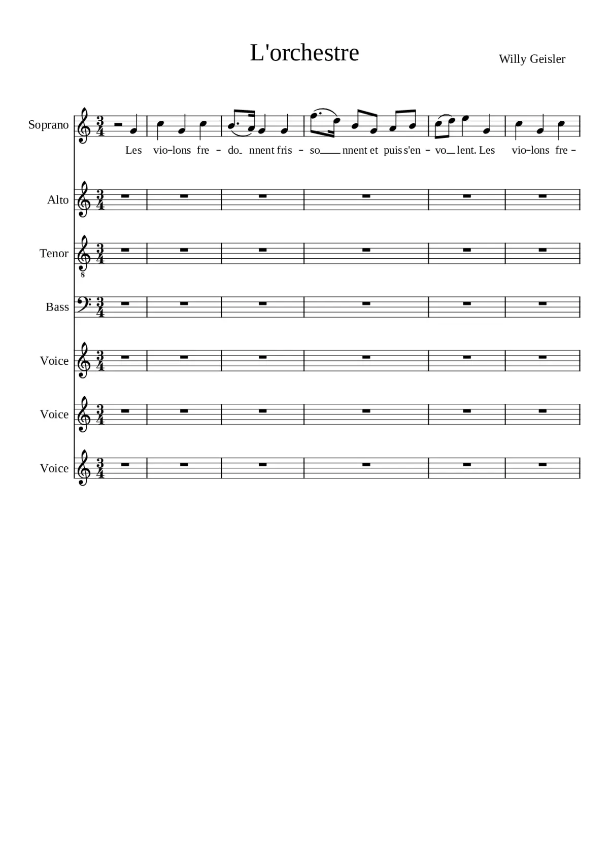 L'orchestre - Page 1