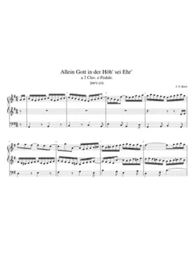 Allein Gott in der Höh' sei Ehr' BWV 676