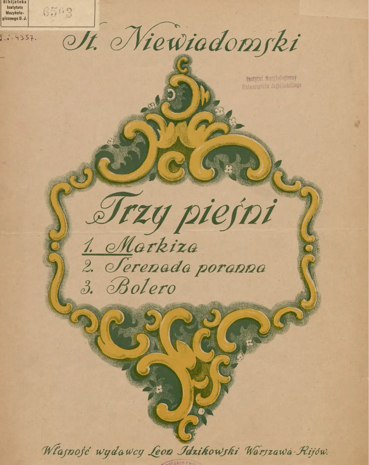 3 Pieśni - Page 1