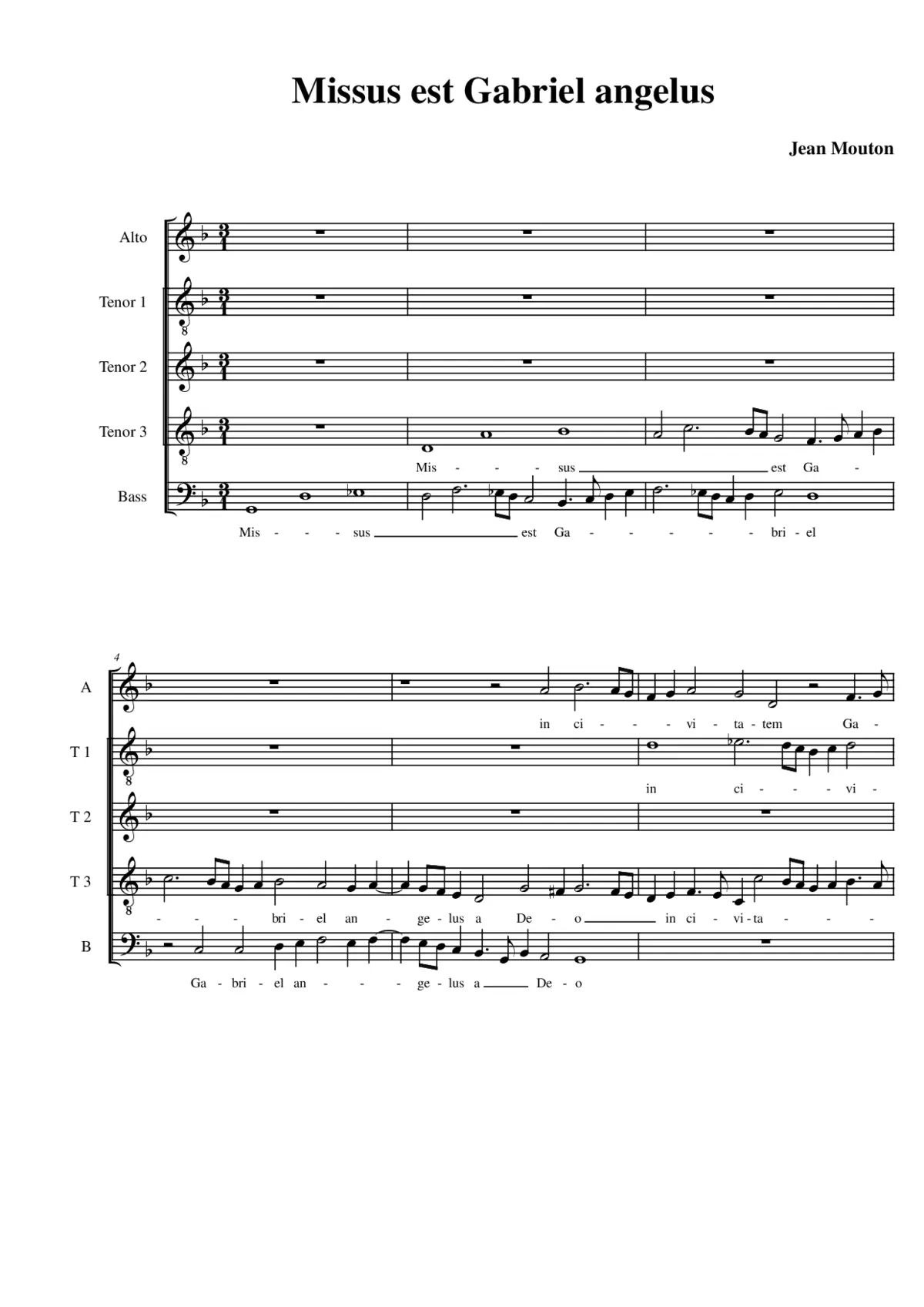 Missus est Gabriel angelus - Page 1