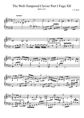 Prelude and Fugue in F minor BWV 857