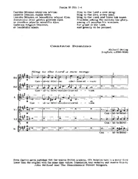 Cantate Domino canticum novum