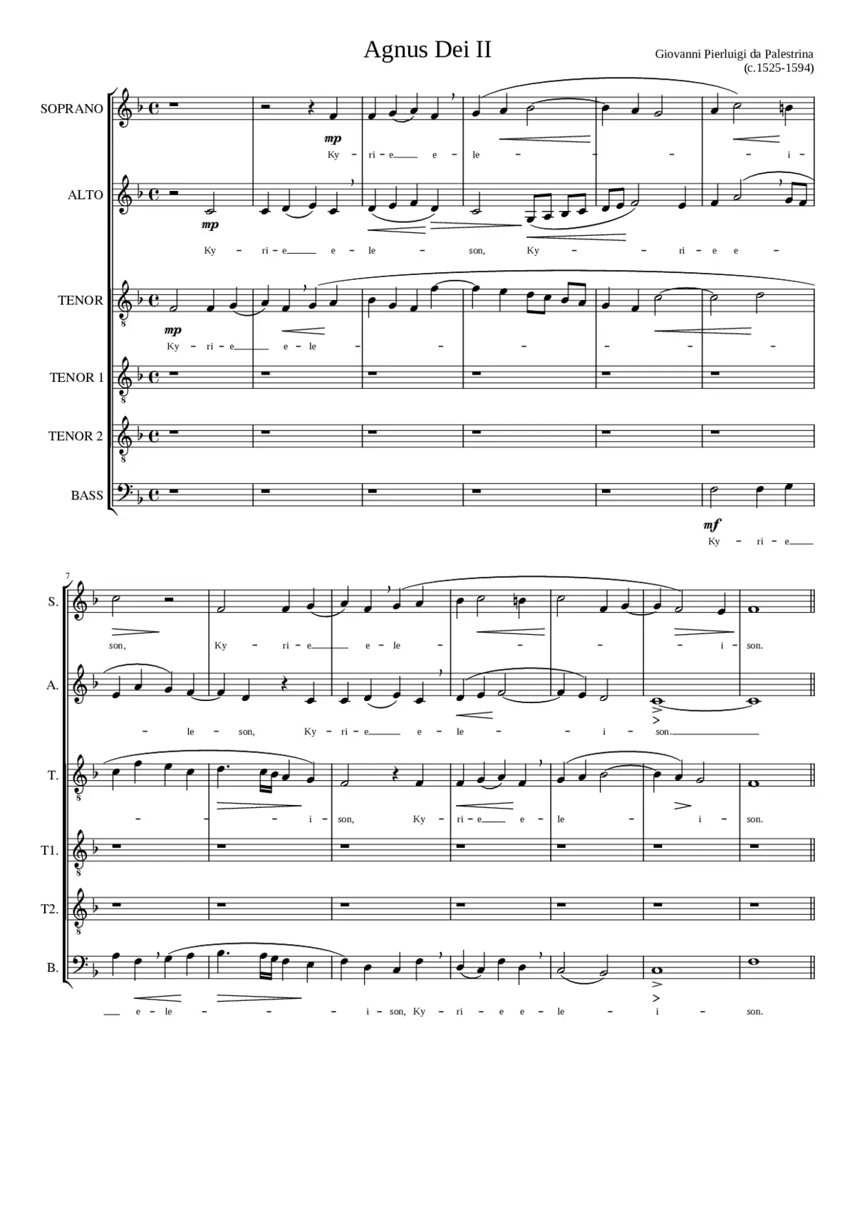 Missa Æterna Christi munera - Page 1