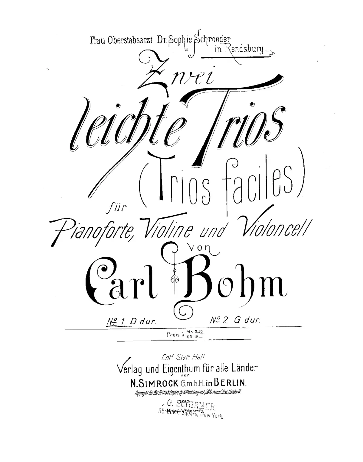 2 Easy Piano Trios - Page 1