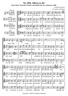 Allein zu dir, Herr Jesu Christ