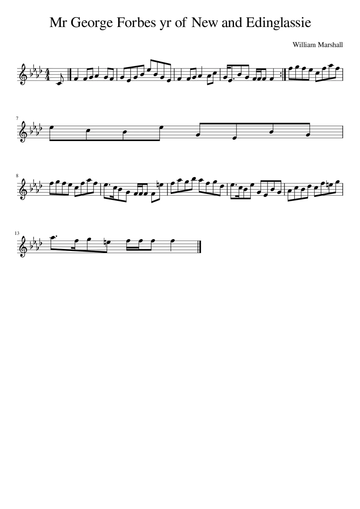 Mr George Forbes yr of New and Edinglassie - Page 1