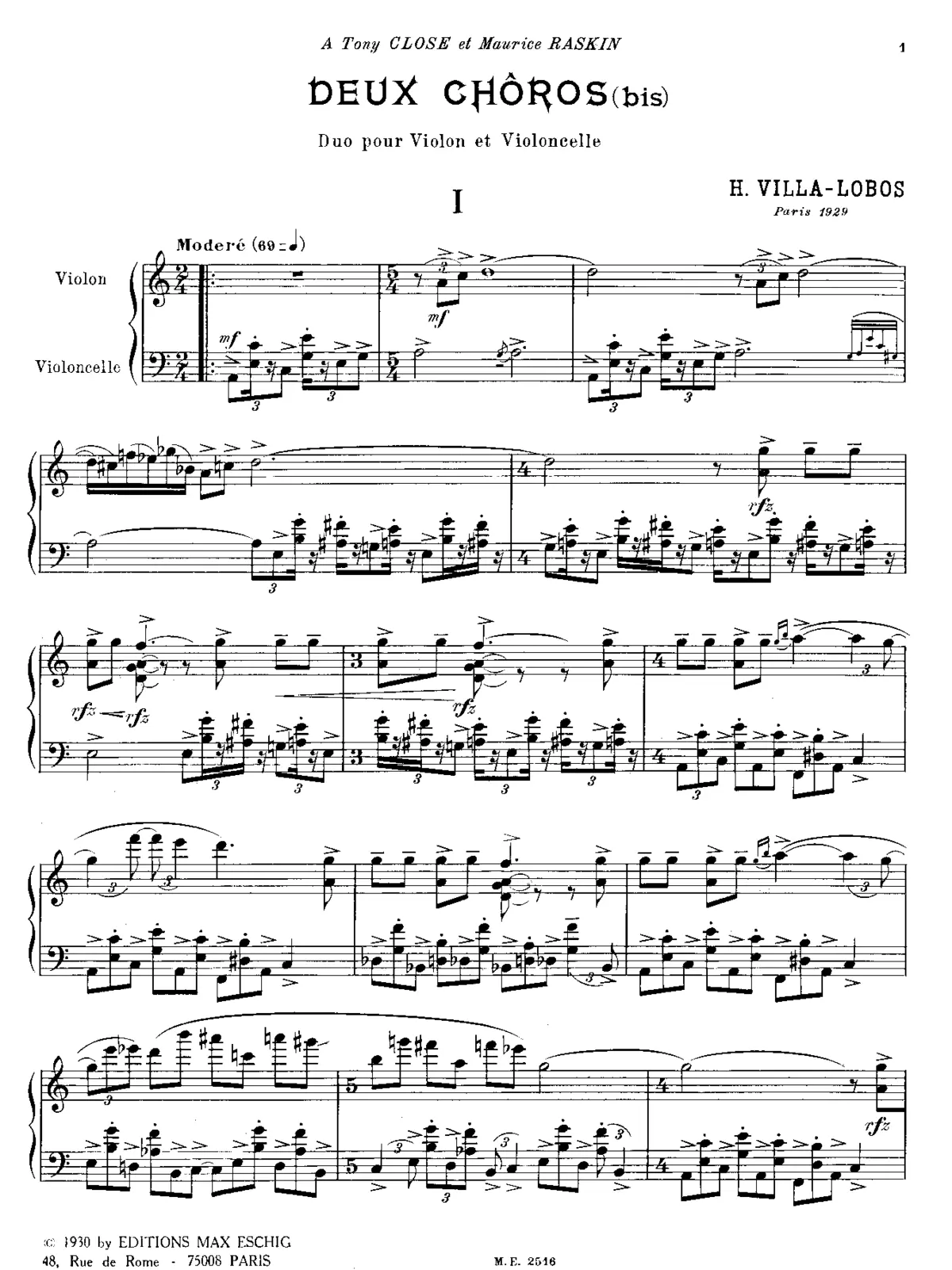 2 Chôros bis - Page 1