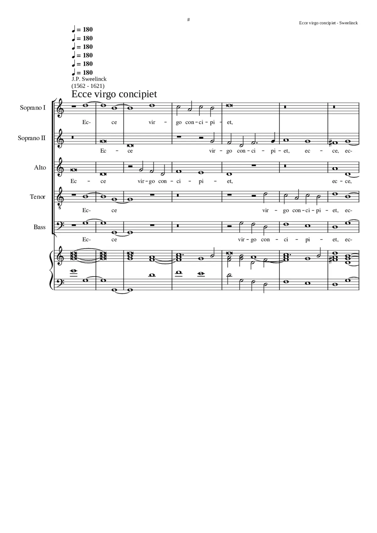 Ecce virgo concipiet - Page 1