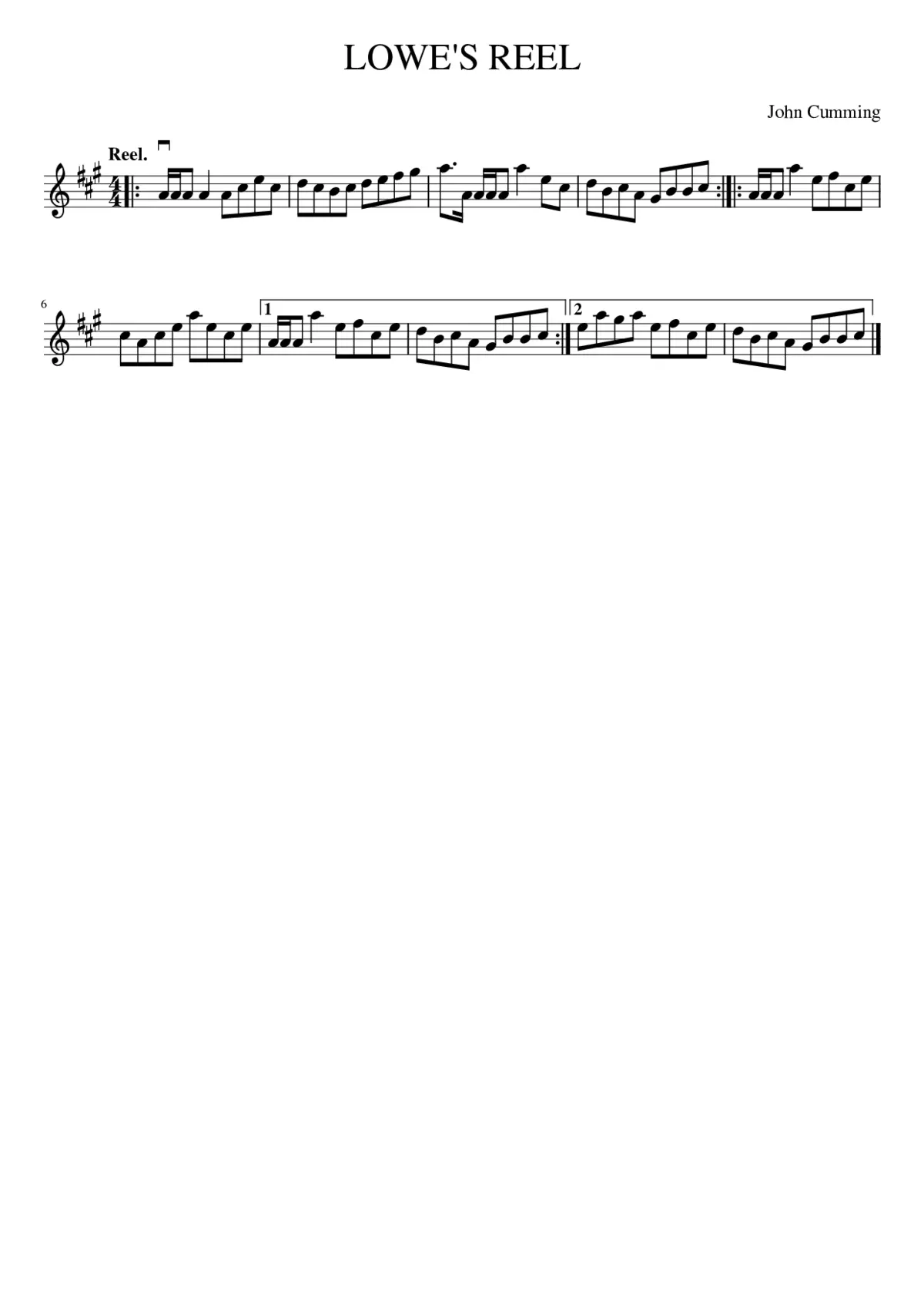 LOWE'S REEL - Page 1