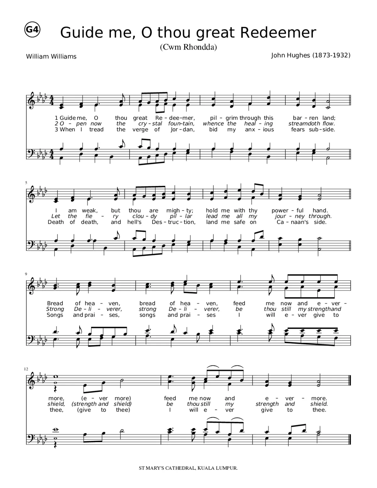 Guide me O Thou great Redeemer - Page 1