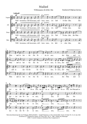 Mailied: Willkommen du lieblicher Mai