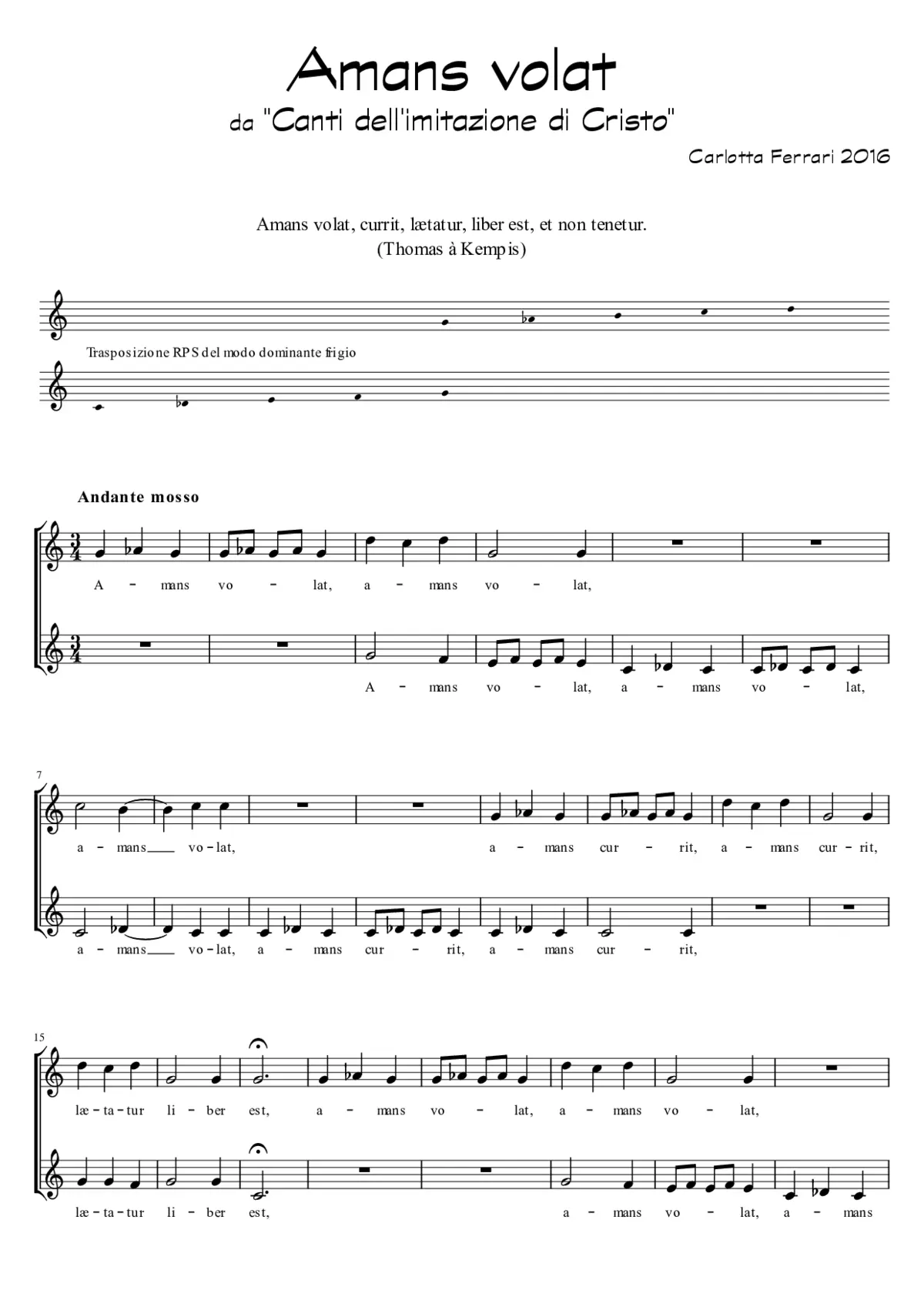 Amans volat - Page 1