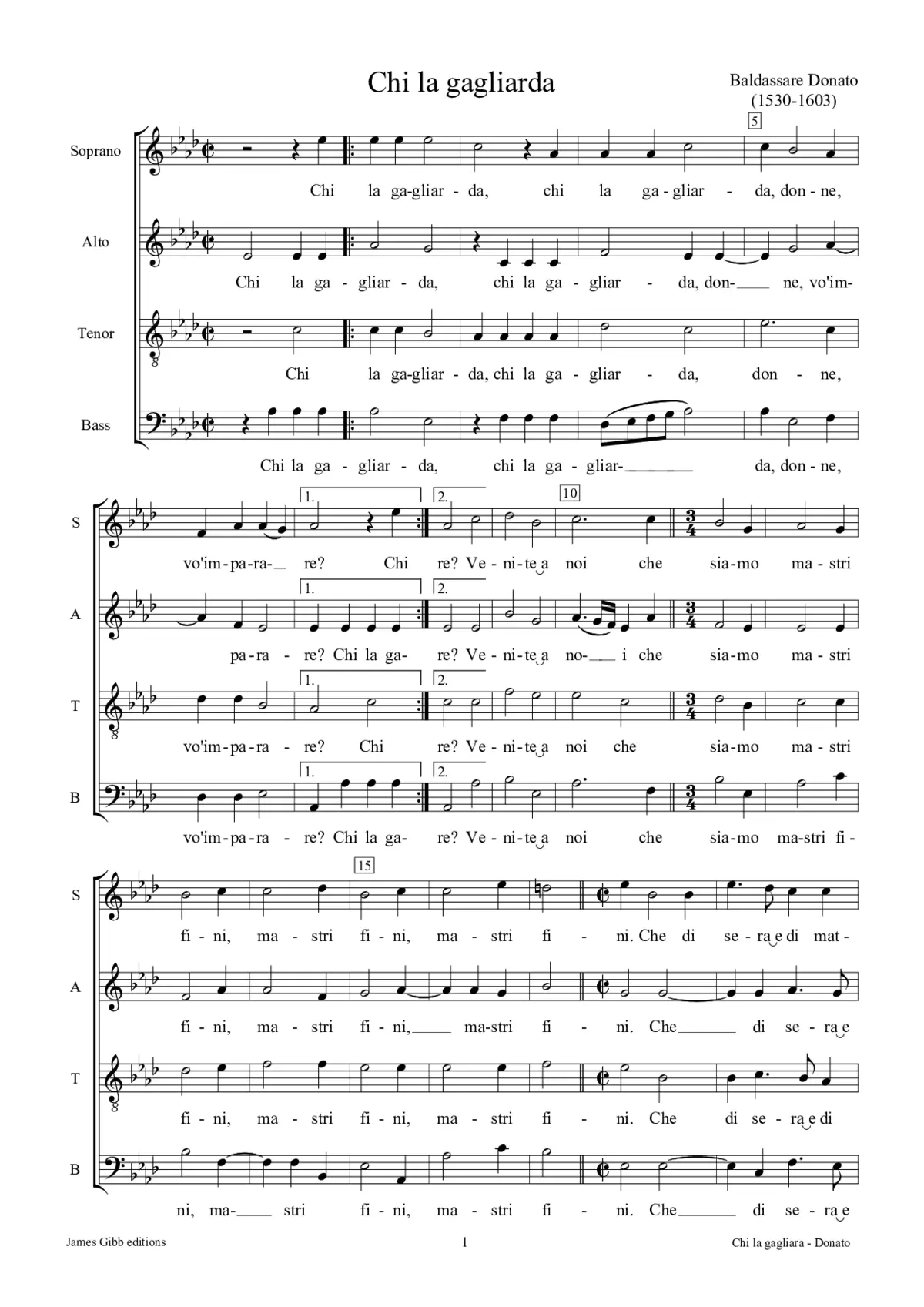 Chi la gagliarda - Page 1