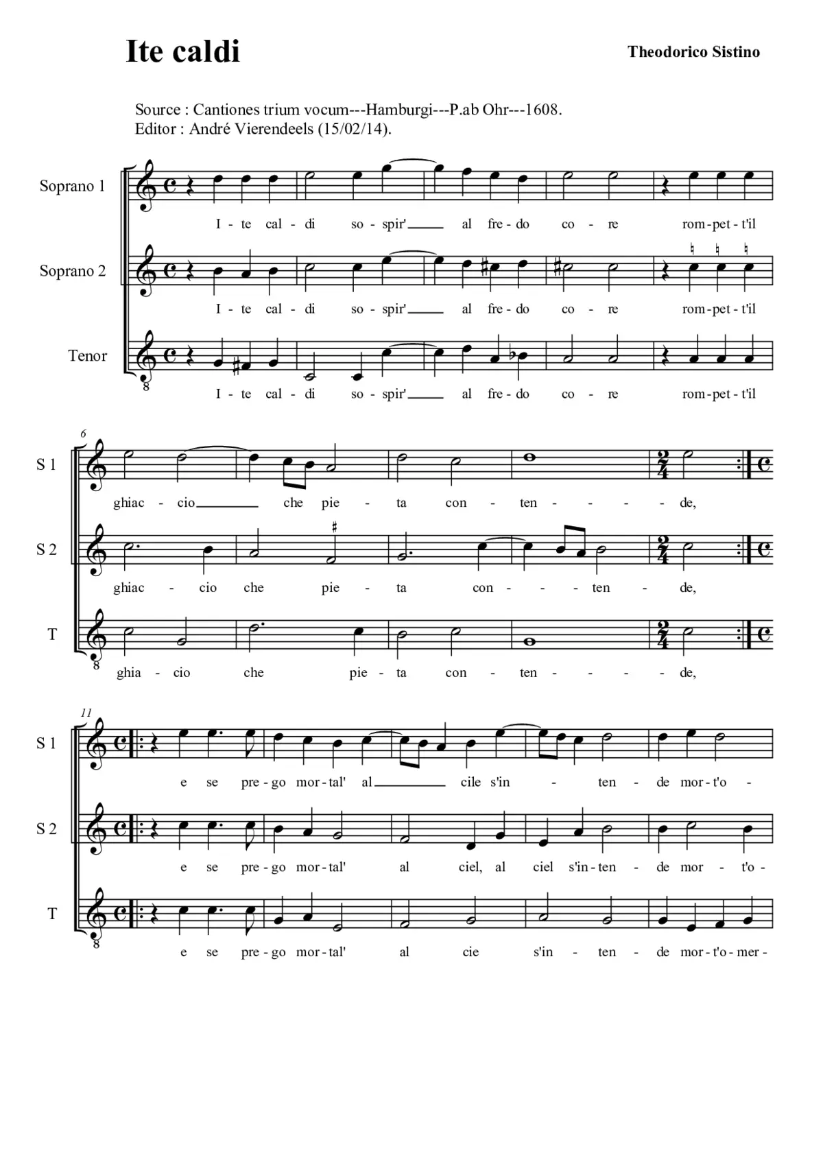 Ite caldi sospiri - Page 1