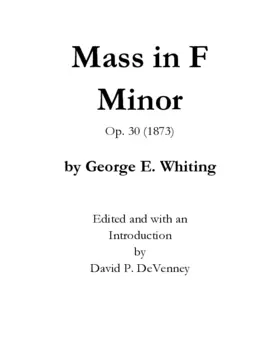 Mass in F Minor, Op. 30