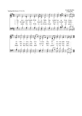 The morning bright, with rosy light