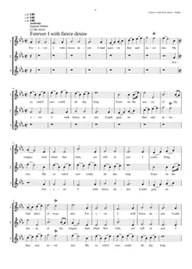 Forever I with fierce desire