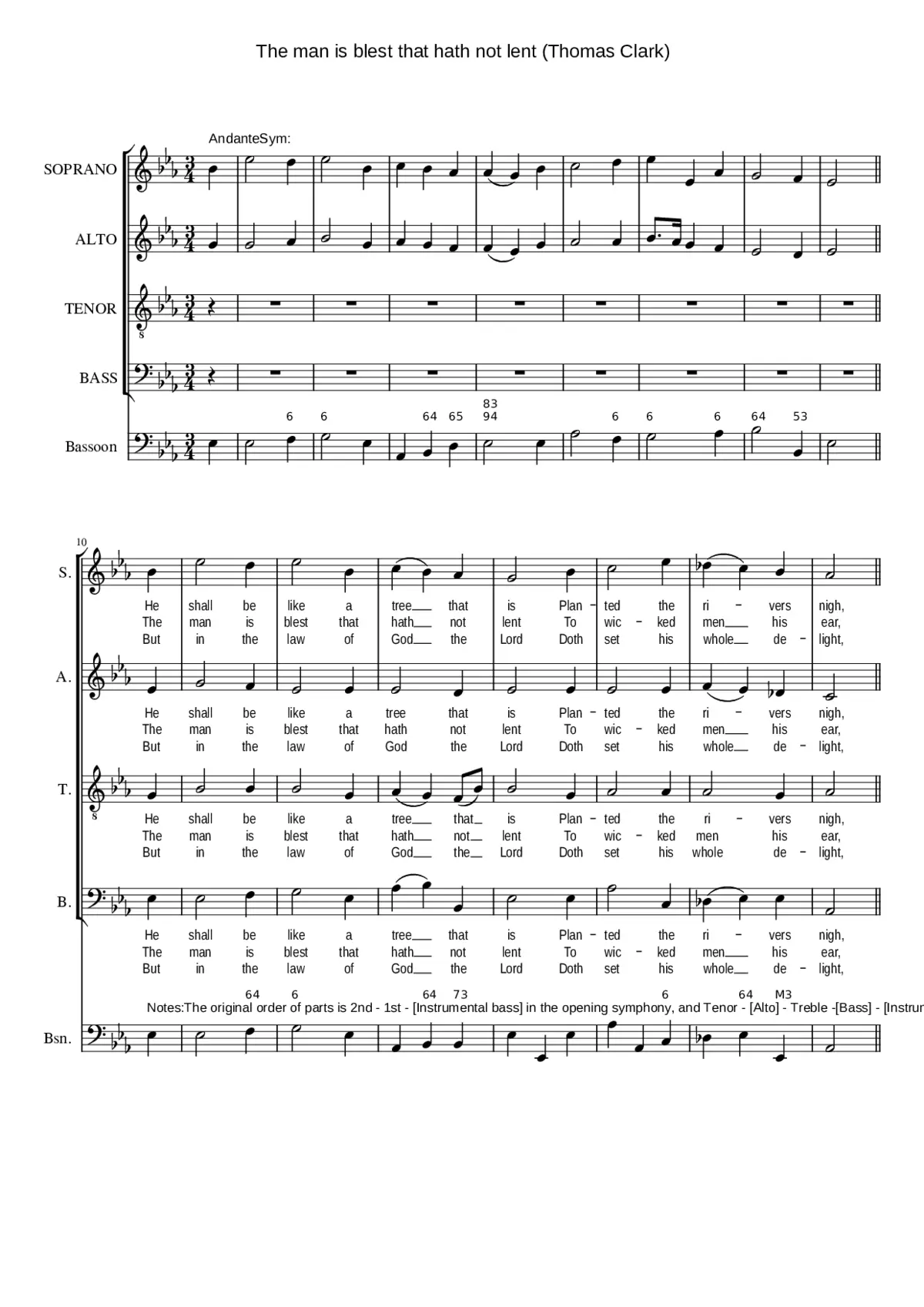 The man is blest that hath not lent - Page 1