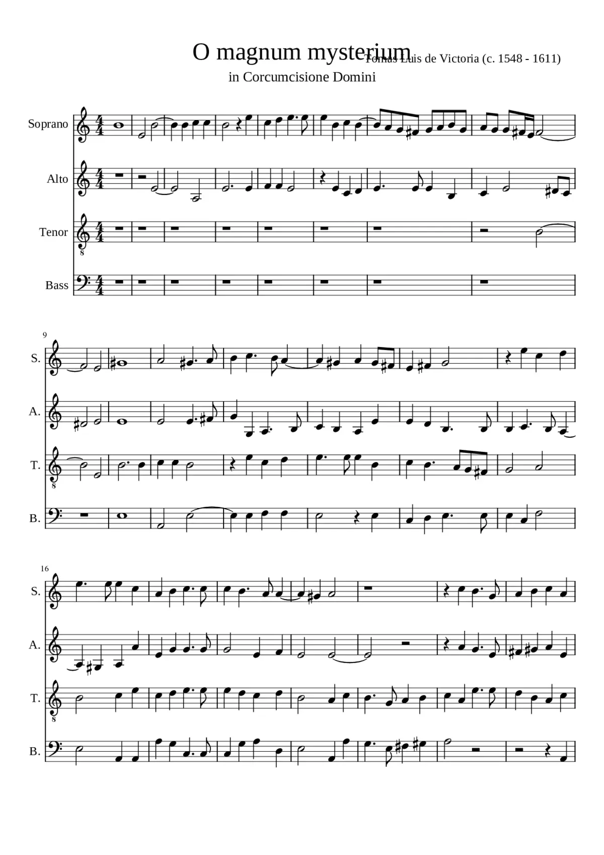 O magnum mysterium - Page 1