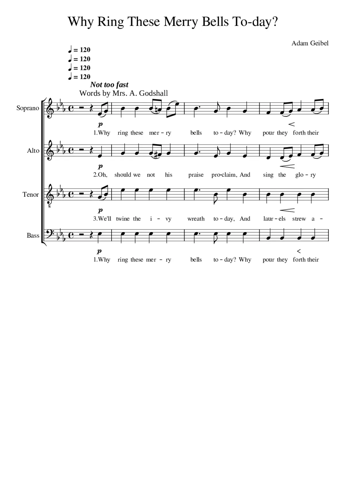 Why Ring These Merry Bells Today? - Page 1