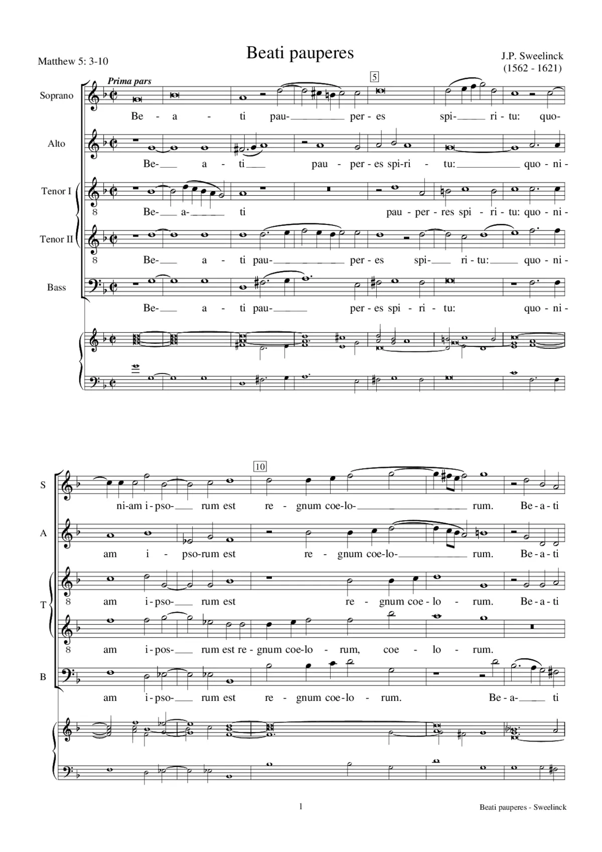 Beati pauperes - Page 1