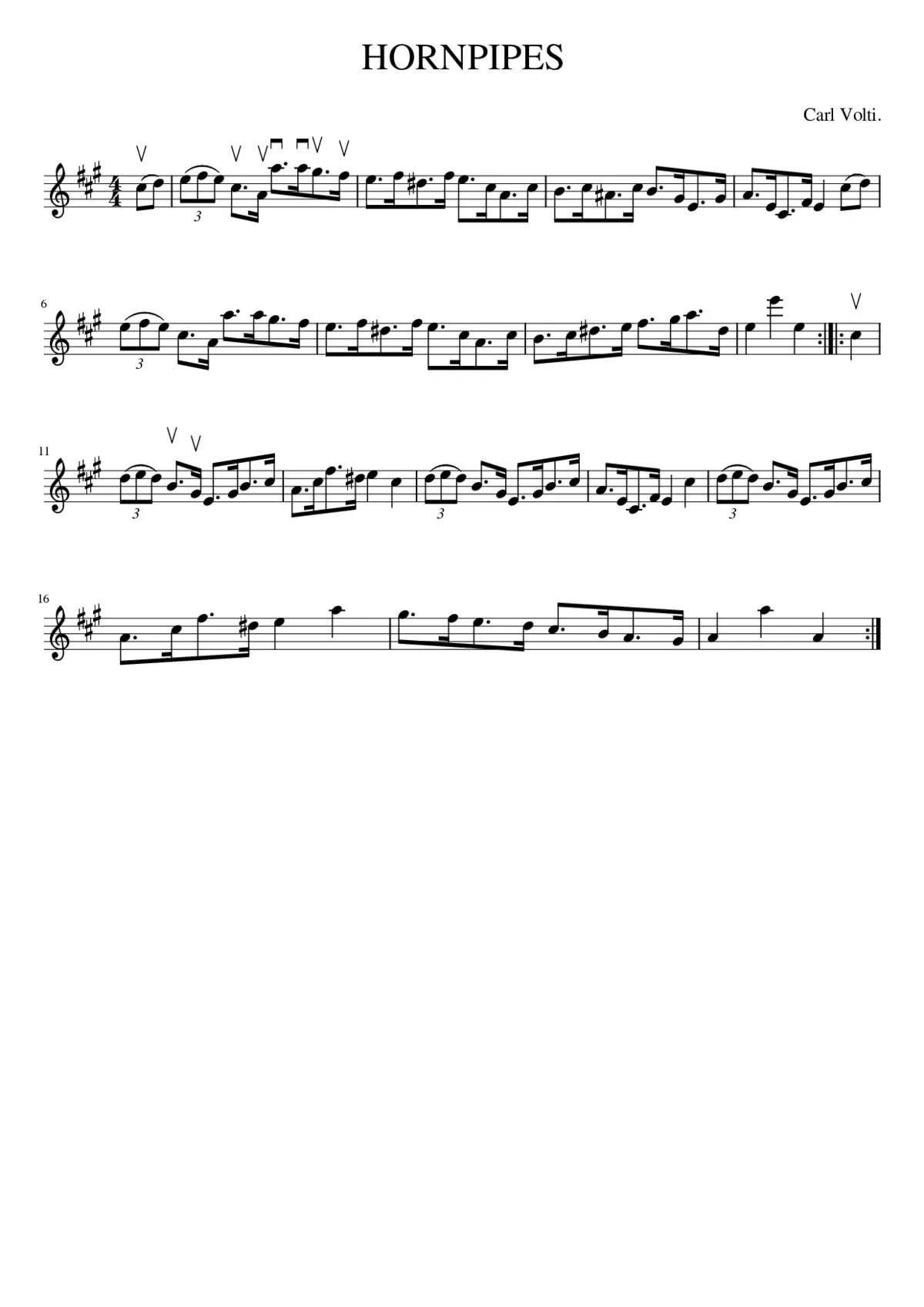 HORNPIPES - Page 1