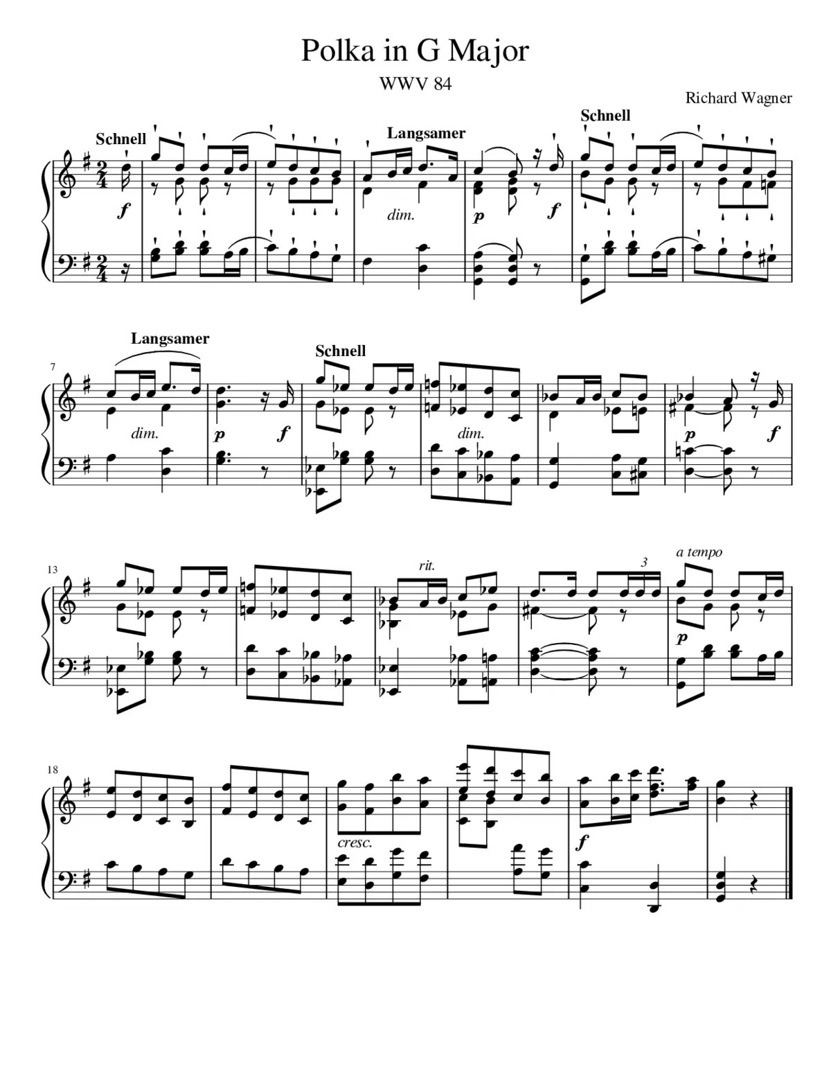 Polka WWV 84 - Page 1