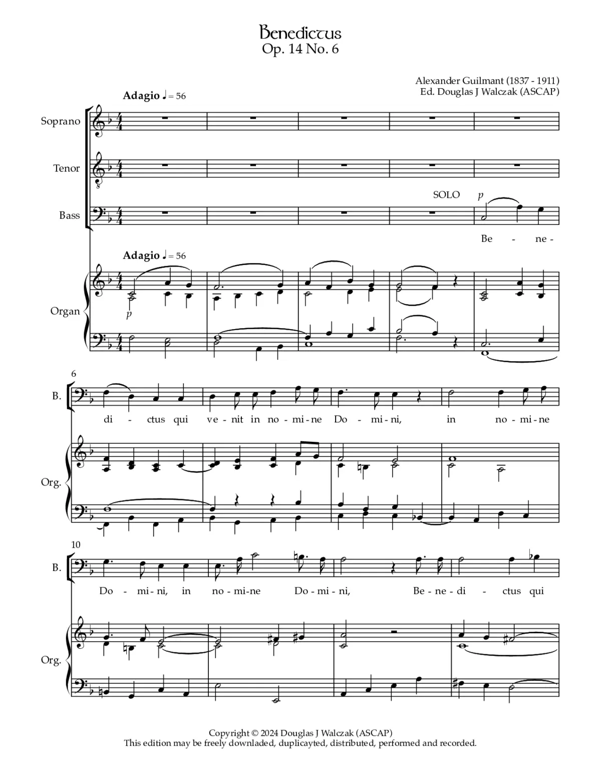 Benedictus - Page 1